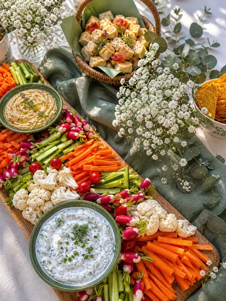 Buffet haut de gamme — crudités et mises en bouche